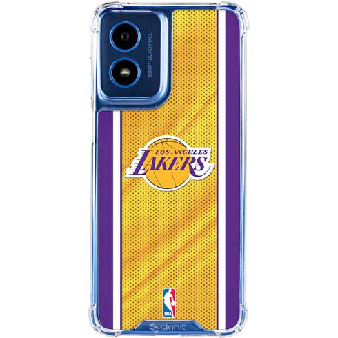 NBA Los Angeles Lakers Home Jersey Moto G 5G (2024) Clear Case
